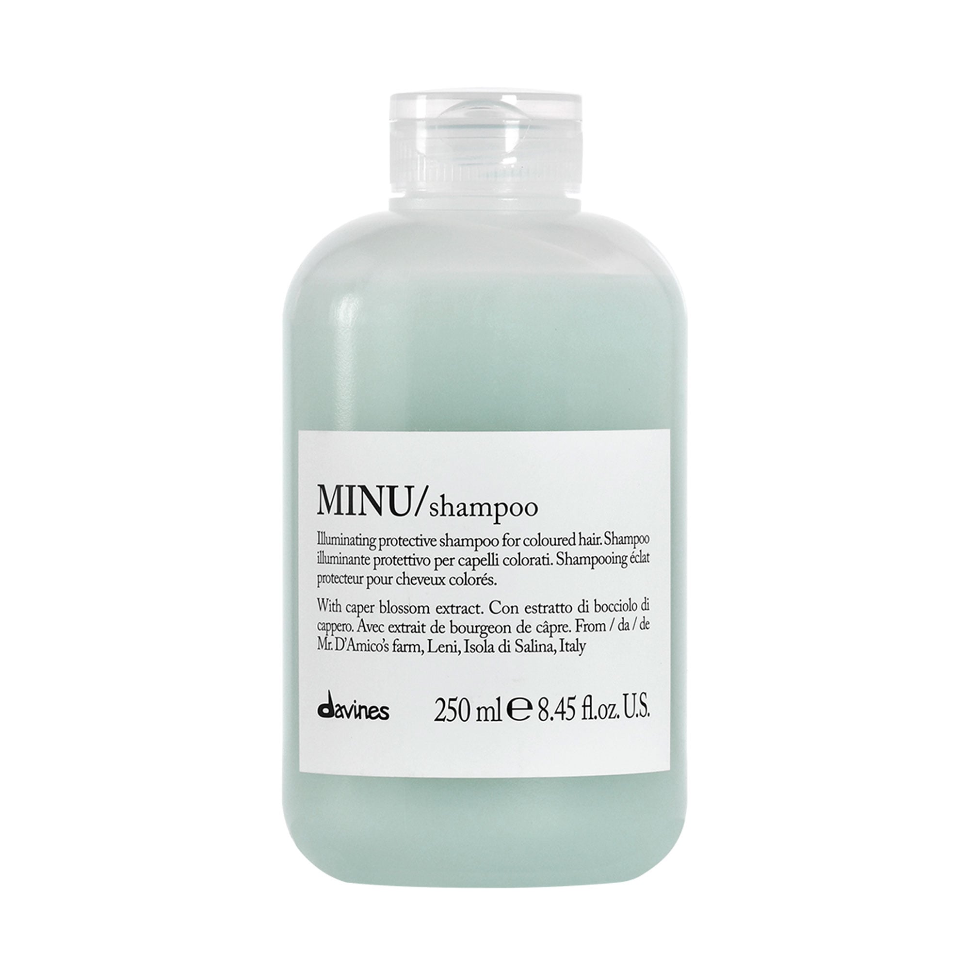 Уцінка! Безсульфатний шампунь Davines Minu Shampoo для блиску та збереження кольору фарбованого волосся, 250 мл